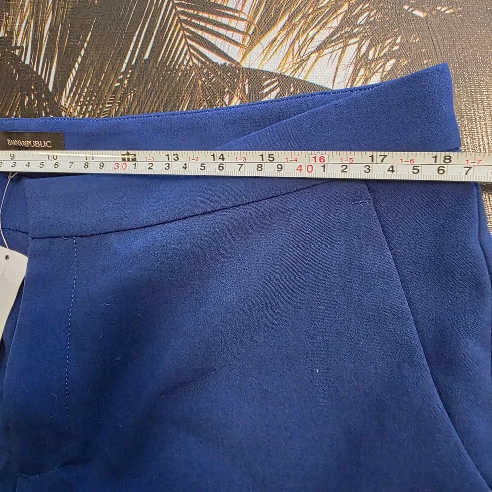 Banana Republic Royal Blue Scalloped Hem Shorts Womens‎ 14 NWT 784051-00-1